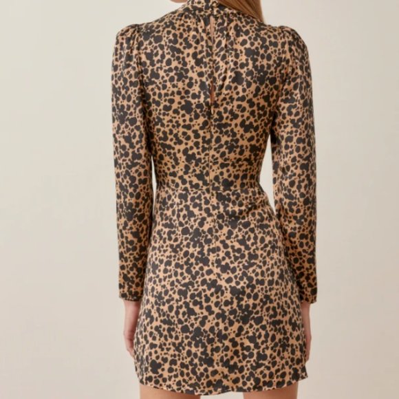 Reformation Cheetah Print Mini Dress - Picture 4 of 12